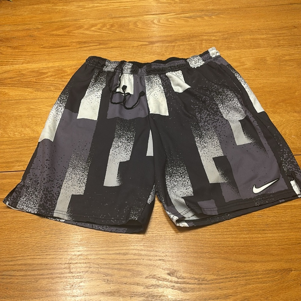 A 3 Piece Set, Jordan White Graphic Tee with Gray & Black Athletic Shorts - Picture 5 of 8